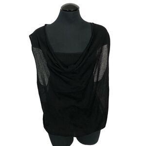 Bebe Black Layered Camisole - Women’s L